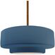 Radiance Collection - Tier Pendant Ceiling Light in Brushed Brass, Black Cord, Replaceable Bulb, Midnight Sky, 14.5W x 5.25H, Form+Finish+Function