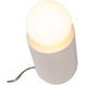 Portable 11.5 inch 60 watt Matte White Table Lamp Portable Light