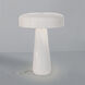 Portable 17.75 inch 60 watt Gloss White and Gloss White Table Lamp Portable Light
