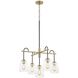 Fusion Collection - Arcwell Family 27 inch Matte Black Chandelier Ceiling Light