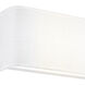 Textile Collection - Marco Family 10 inch White Linen ADA Wall Sconce Wall Light, EVOLV