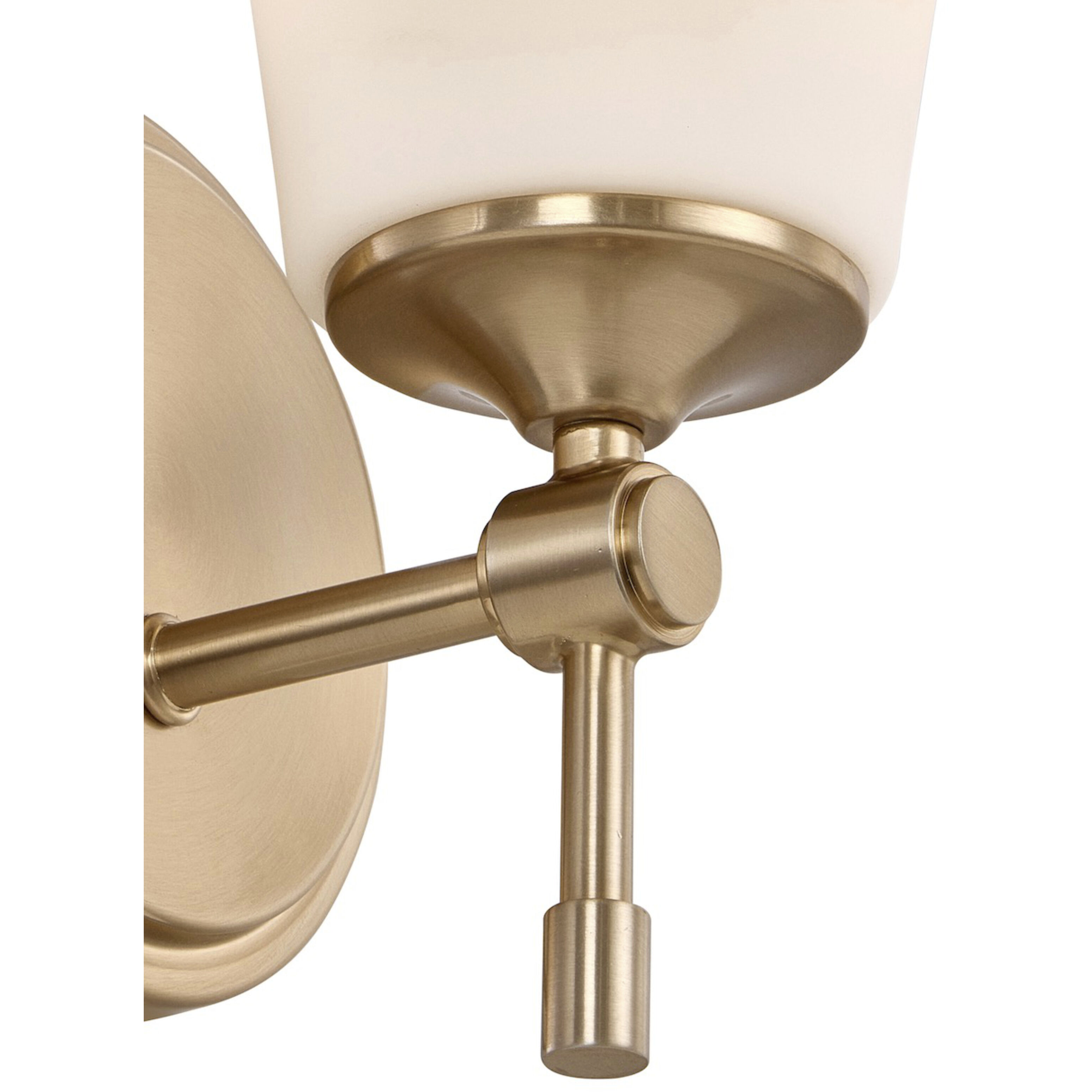 Fusion Collection - Tulsi Family 1 Light 5.25 inch Brushed Brass Wall Sconce Wall Light, EVOLV