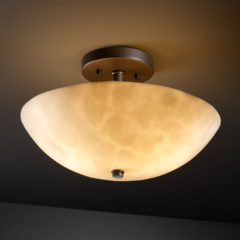 Clouds LED 14 inch Dark Bronze Semi-Flush Ceiling Light in 2000 Lm LED