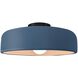Radiance LED 13 inch Midnight Sky and Matte Black Semi Flush Ceiling Light