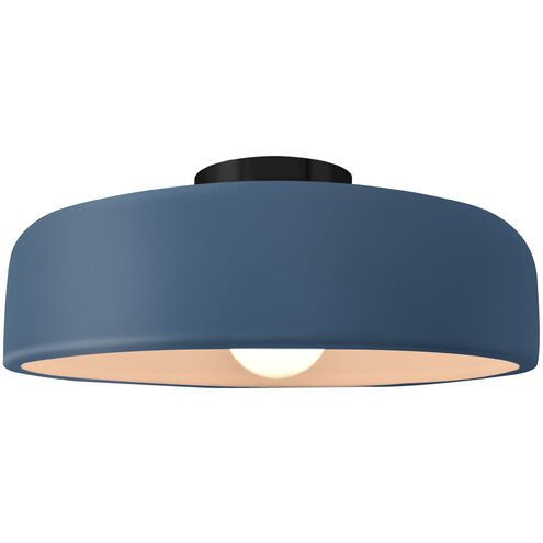 Radiance LED 13 inch Midnight Sky and Matte Black Semi Flush Ceiling Light