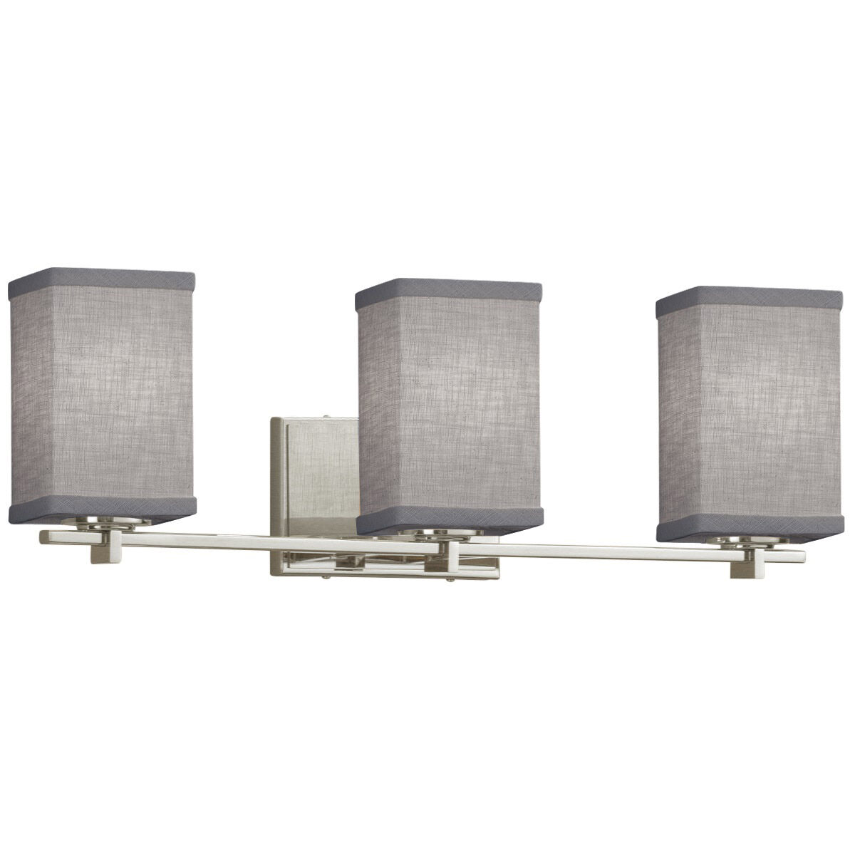 Textile LED 24 inch Brushed Nickel Bath Bar Wall Light