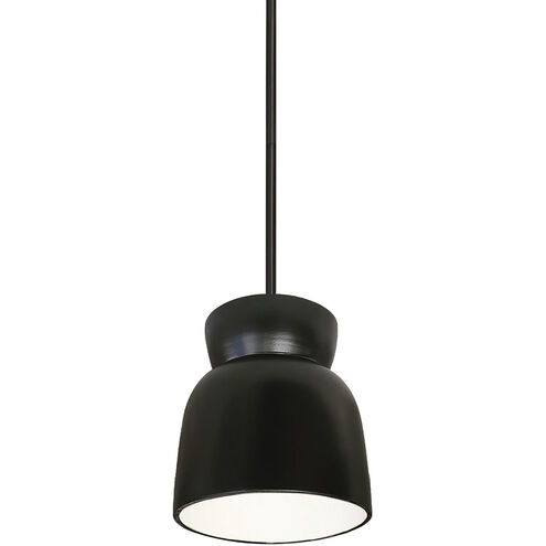 Radiance Collection 1 Light 8 inch Carbon Matte Black with Matte Black Pendant Ceiling Light