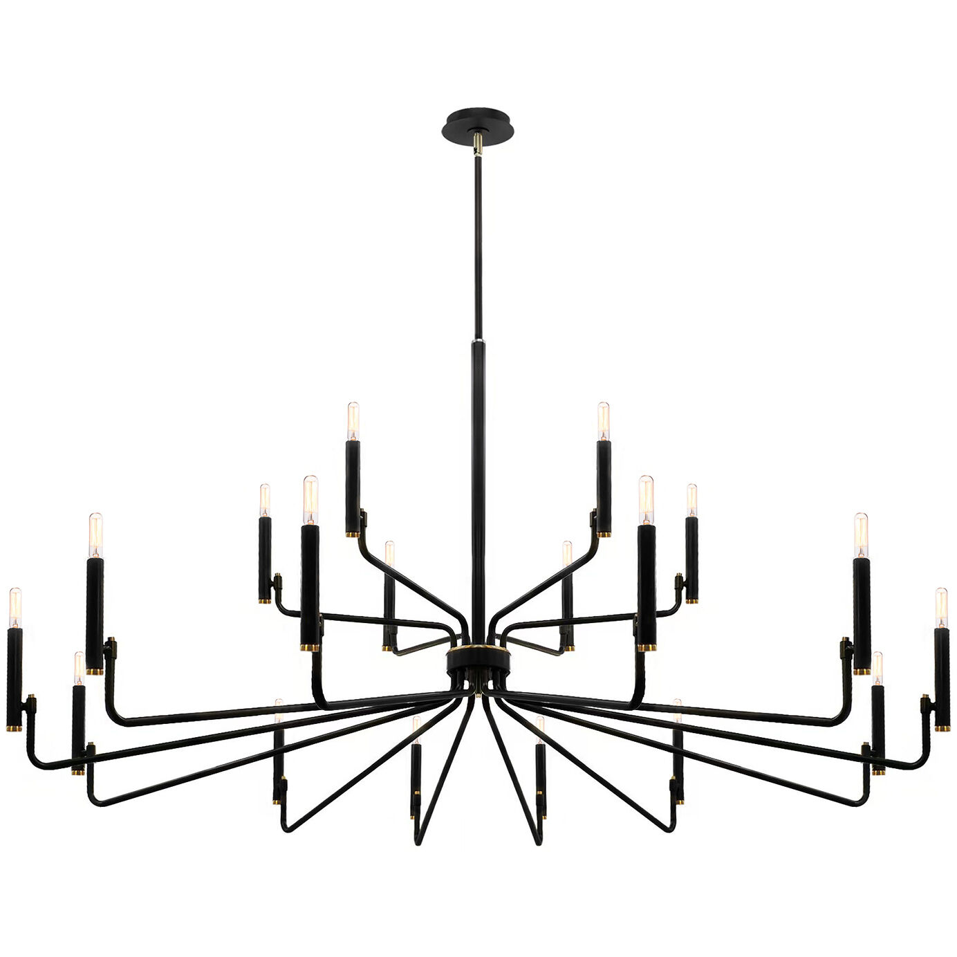 Bedford LED 57 inch Matte Black Chandelier Ceiling Light
