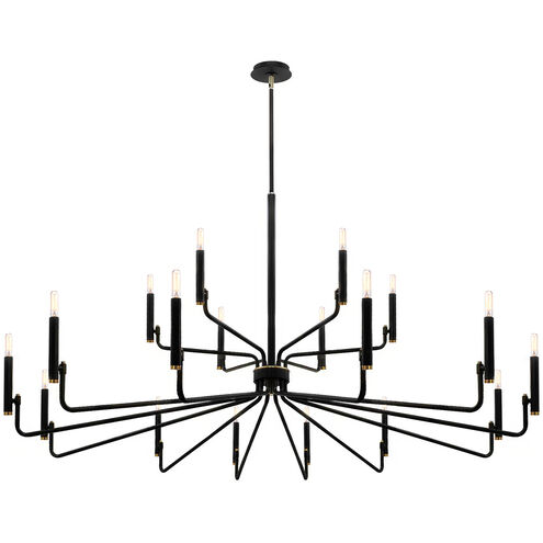 Bedford LED 57 inch Matte Black Chandelier Ceiling Light