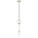 Textile Collection - Chloe Family LED 5 inch Brushed Nickel Pendant Ceiling Light