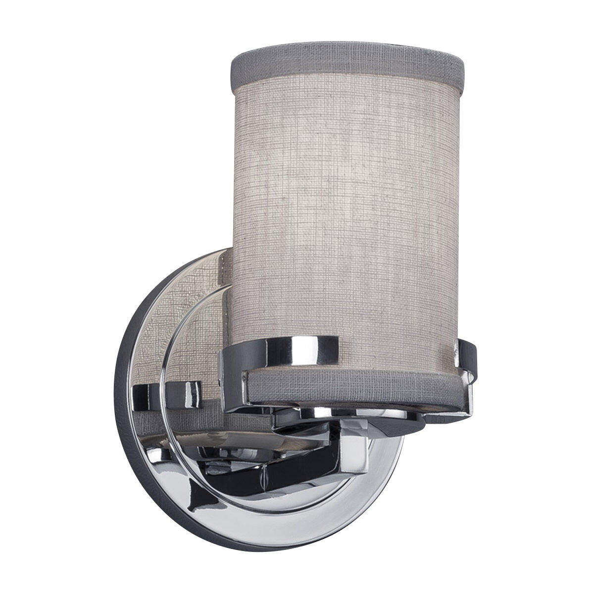 Textile LED 5 inch Polished Chrome Wall Sconce Wall Light