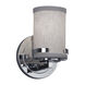 Textile LED 5 inch Polished Chrome Wall Sconce Wall Light