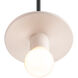 Radiance Collection 1 Light 8 inch Bisque Pendant Ceiling Light
