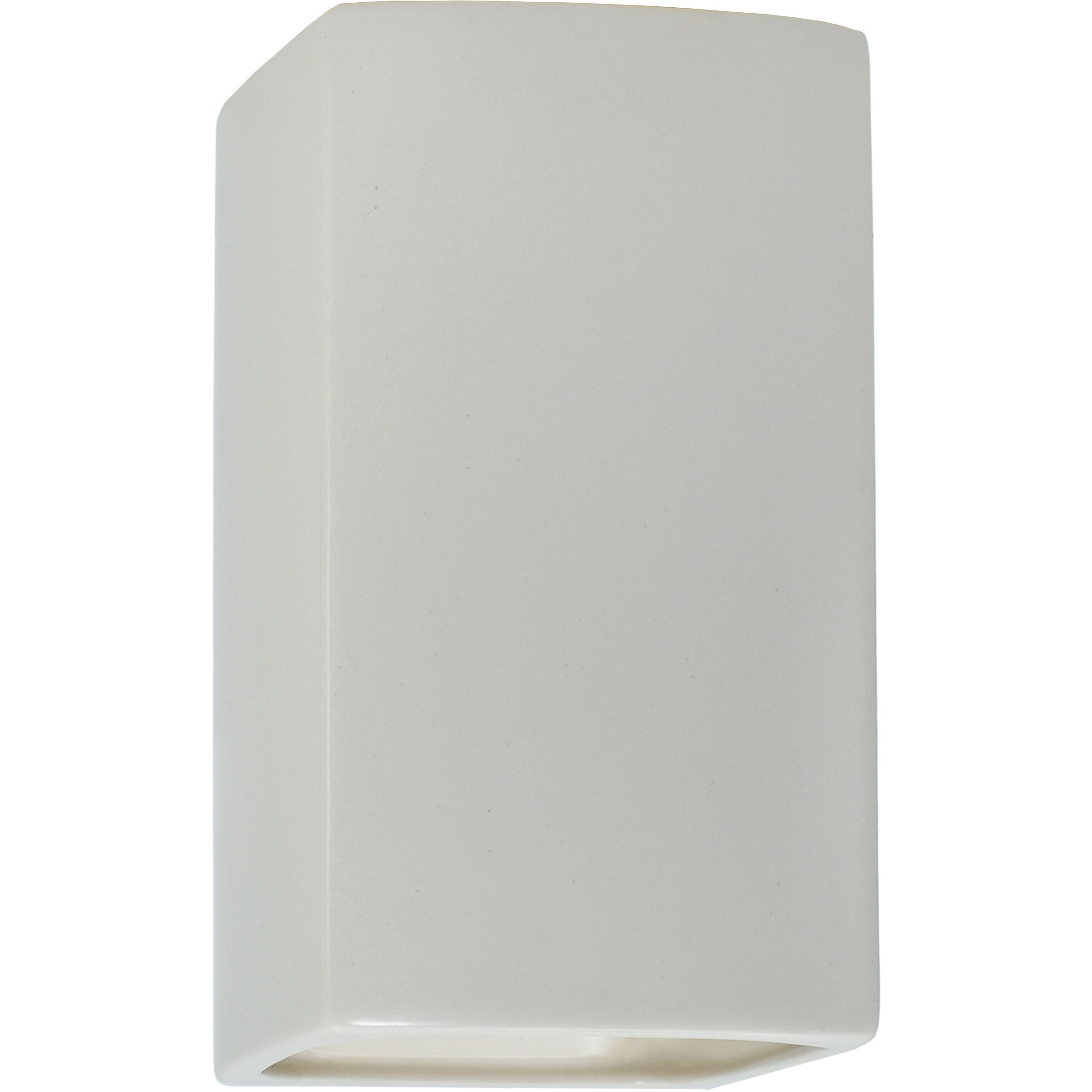 Ambiance Rectangle LED 5.25 inch Matte White ADA Wall Sconce Wall Light, Small