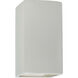 Ambiance Rectangle LED 5.25 inch Matte White ADA Wall Sconce Wall Light, Small