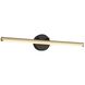 Fianco 1 Light 24.5 inch Matte Black Bath Vanity Light Wall Light