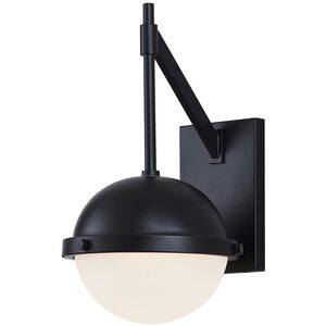 Fusion Collection - Bowery Family LED 14.75 inch Matte Black Outdoor Wall Sconce