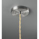 Radiance Collection - Spire Pendant Ceiling Light in Brushed Nickel, Replaceable Bulb, Beige Twist Cord, Concrete, 13W x 4H, Form+Finish+Function