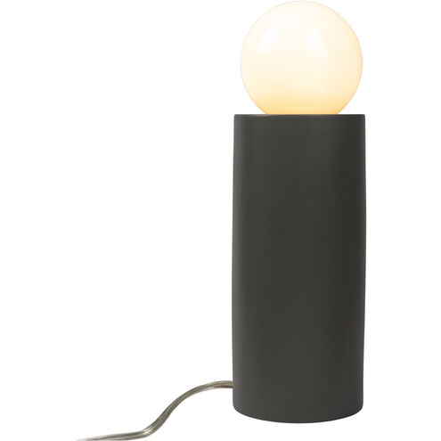 Portable 16.5 inch 60 watt Pewter Green Table Lamp Portable Light