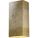 Ambiance Rectangle LED 21 inch Real Rust Outdoor Wall Sconce, Really Big