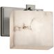LumenAria 1 Light 7 inch Brushed Nickel ADA Wall Sconce Wall Light in Rectangle, Incandescent, Rectangle