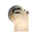 Alabaster Rocks 1 Light 5 inch Brushed Nickel Wall Sconce Wall Light in LED