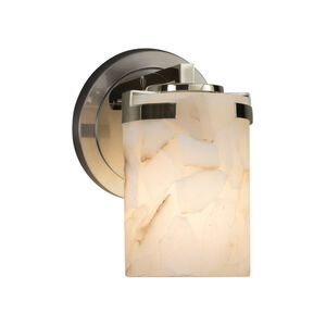Alabaster Rocks 1 Light 5 inch Brushed Nickel Wall Sconce Wall Light in LED