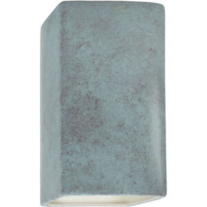 Ambiance Rectangle LED 7.25 inch Verde Patina Wall Sconce Wall Light, Large