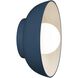 Ambiance Collection 1 Light 10 inch Midnight Sky with Matte White internal finish Wall Sconce Wall Light in Midnight Sky/Matte White, Form+Finish+Function