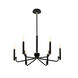 Bedford LED 24 inch Matte Black Chandelier Ceiling Light