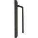 Zurich 15 inch Matte Black Outdoor Wall Sconce in 3.5" D x 4.5" W x 15" H, EVOLV