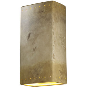 Ambiance Rectangle LED 11 inch Antique Gold Wall Sconce Wall Light, Really Big