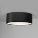 Radiance Collection LED 8.25 inch Carbon Matte Black Outdoor Flush-Mount