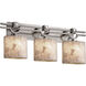 Alabaster Rocks 19 inch Brushed Nickel Bath Bar Wall Light