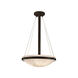 Clouds LED 21 inch Dark Bronze Pendant Ceiling Light in 3000 Lm LED, Ring