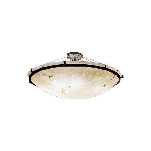 LumenAria LED 51 inch Dark Bronze Semi-Flush Ceiling Light in 6000 Lm LED, Bowl