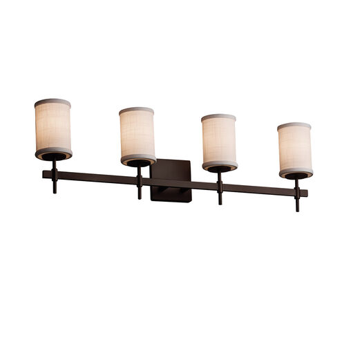 Textile 31 inch Brushed Nickel Bath Bar Wall Light