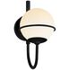 Fusion Collection - Saturn Family 14.5 inch Matte Black Outdoor Wall Sconce