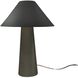 Portable 21.5 inch 60.00 watt Pewter Green and Brushed Brass Portable Lamp Portable Light