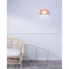Ambiance Collection 1 Light 12 inch Gloss Blush Wall Sconce Wall Light