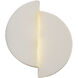 Ambiance LED 9 inch Matte White with Champagne Gold ADA Wall Sconce Wall Light, Offset