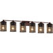Wire Mesh 1 Light 51.5 inch Dark Bronze Bath Bar Wall Light in Oval, Tetra