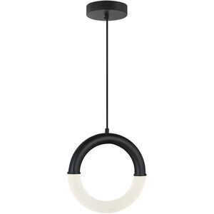 EVOLV LED 10.25 inch Matte Black Pendant Ceiling Light, Revolve Family