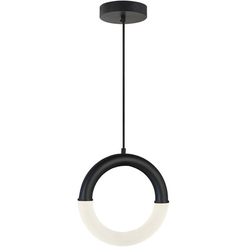 EVOLV LED 10.25 inch Matte Black Pendant Ceiling Light, Revolve Family