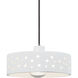 Perforated Dish 1 Light 12.00 inch Pendant