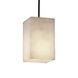 Clouds LED 4.5 inch Matte Black Pendant Ceiling Light in 700 Lm LED, White Cord, Tall Tapered Cylinder