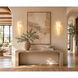 LumenAria Collection - Lumi Family 2 Light 6.25 inch Faux Alabaster Resin ADA Wall Sconce Wall Light in 4" D x 6.25" W x 18.5" H, EVOLV