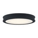 EVOLV LED 12.5 inch Matte Black - Textured Flush-Mount Ceiling Light, Bevel Family