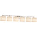 Clouds LED 50.5 inch Brushed Nickel Vanity Light Wall Light in 4200 Lm LED, Rectangle