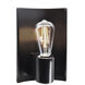 Ambiance Collection 1 Light 7 inch White Crackle with Polished Brass Wall Sconce Wall Light